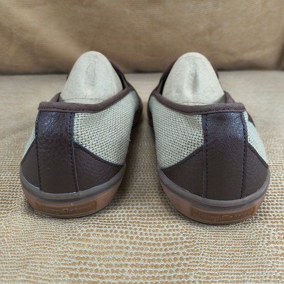Tommy Bahama Mens Brown PU Leather Textile Slip‎ On Loafers Shoes TB7F00149 10.5 main image 9